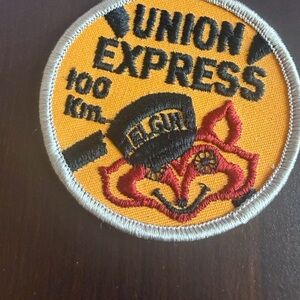 Union Express Patch with Fox Design. Vintage Cycling LAWM.